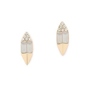 Carolyn Colby Crystal Gem Stud Earrings